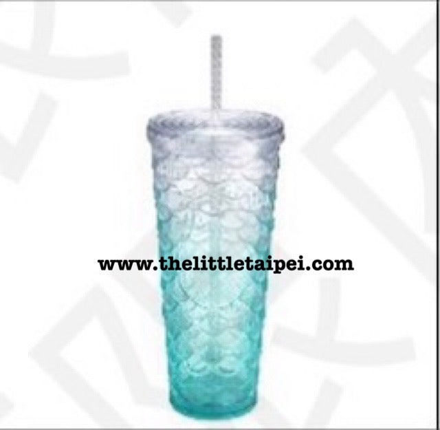 Starbucks Taiwan Ocean Series Stanley Studded Scale Tumbler