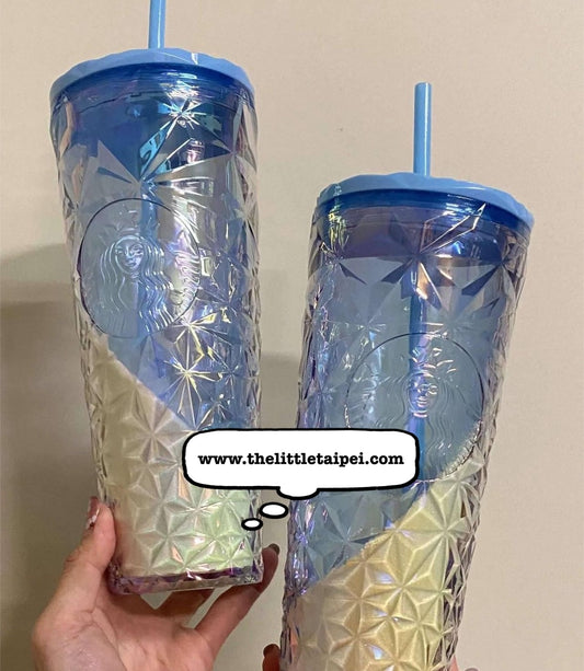 Starbucks Taiwan Blue Beach Sand Prism Tumbler